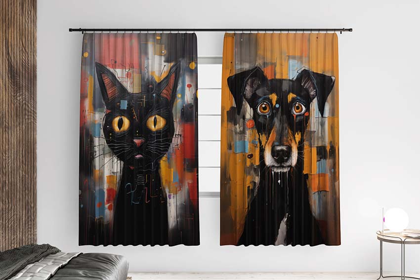 Абстрактний кіт та пес Abstract cat and dog