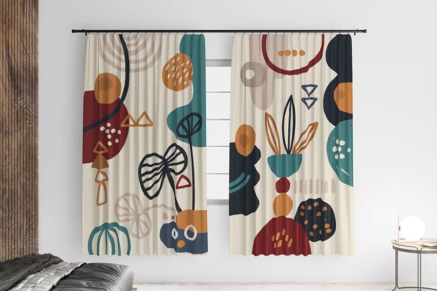 Абстрактний малюнок з різними фігурами Abstract drawing with different shapes