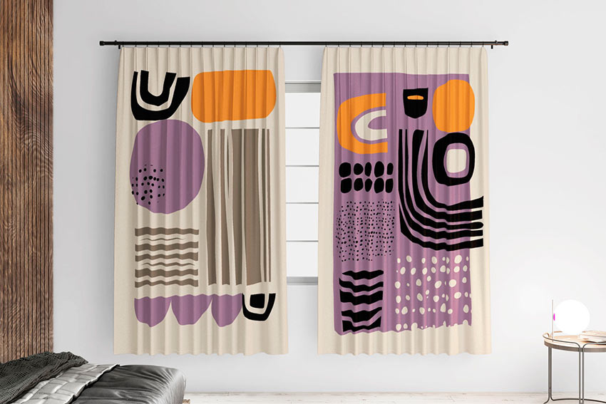 Абстрактний візерунок з фігурами Abstract pattern with shapes