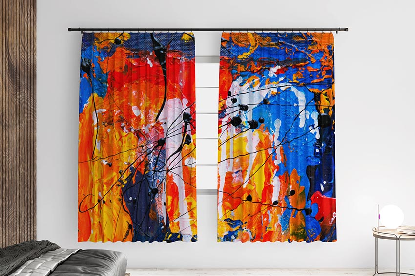 Блакитна та помаранчева абстракція Blue and orange abstraction