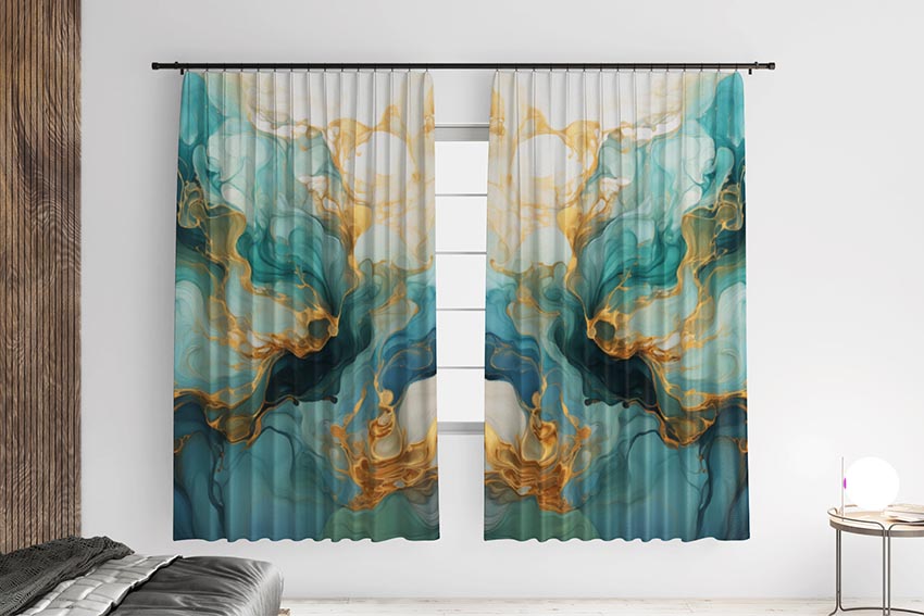 Блакитно золоті візерунки Blue and gold patterns