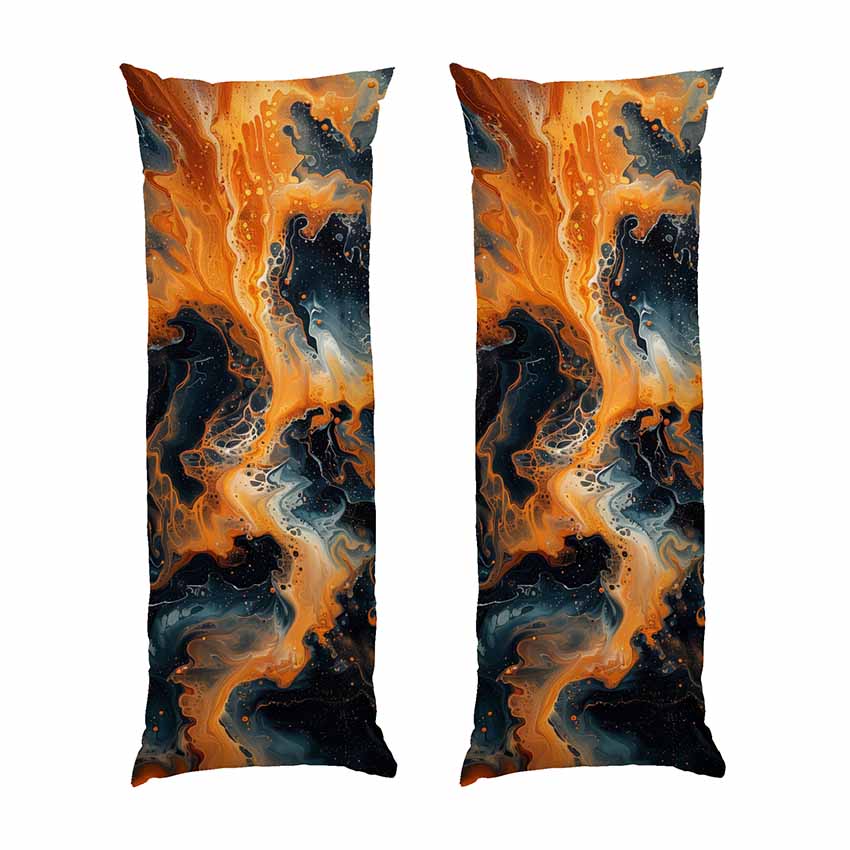 Бризки Помаранчева фарба Orange paint Splashes