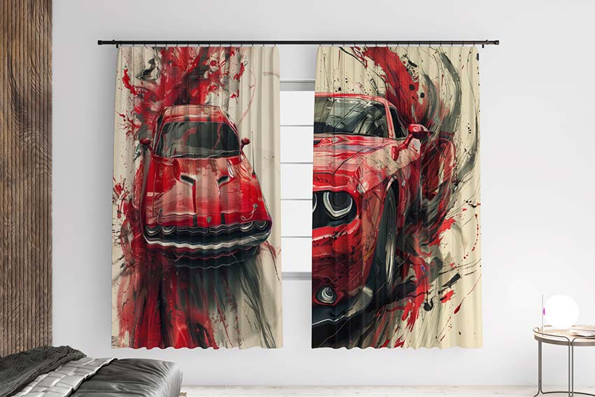 Червоний ретрокар Red retrocar