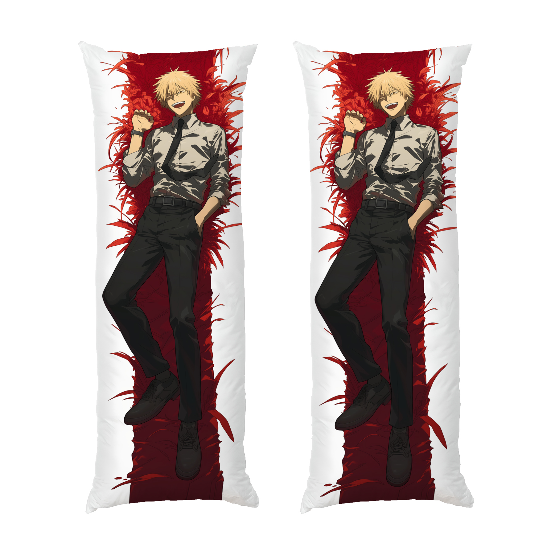 Денджи на красном фоне Человек Бензопила Denji on the red background Chainsaw Man