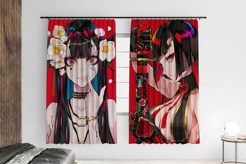 Дівчина з квітами на голові Аніме A girl with flowers on head Аnime