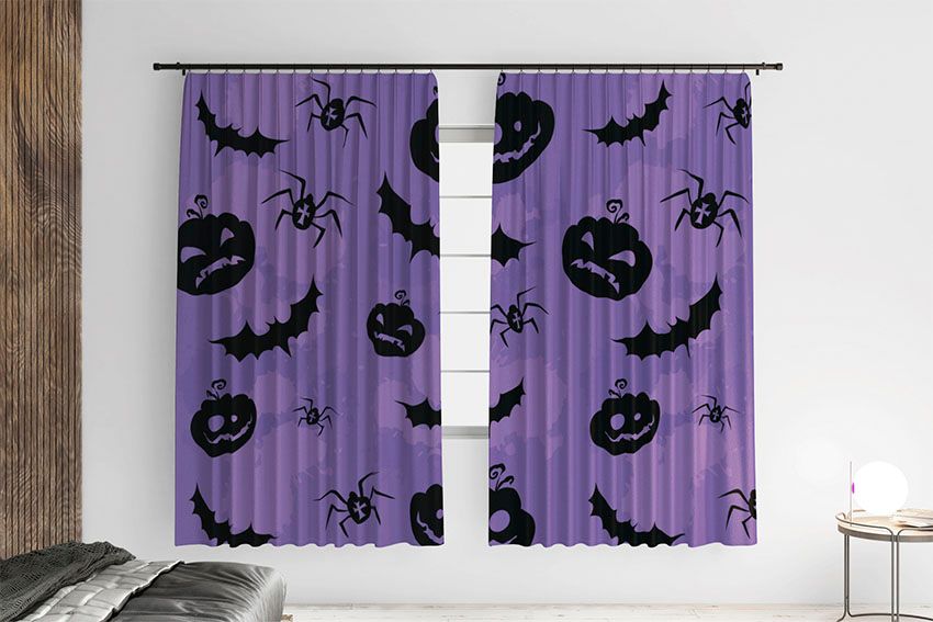 Гарбузи на фіолетовому фоні Pumpkins on the purple background