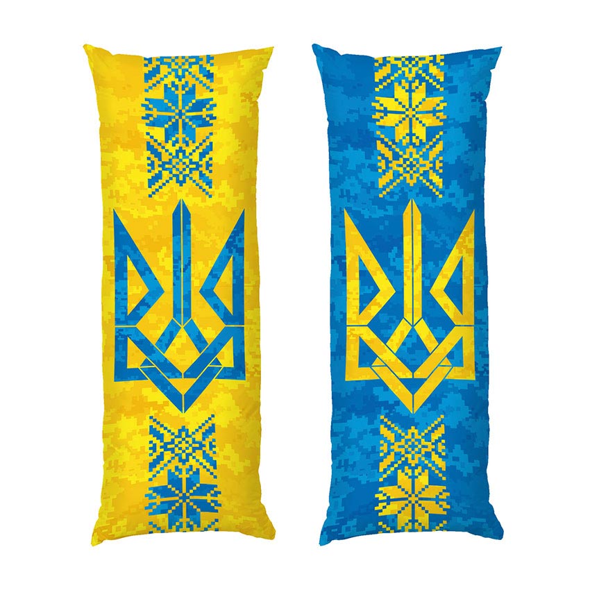 Герб Украины с вышивкой Сине-желтый с вышивкой