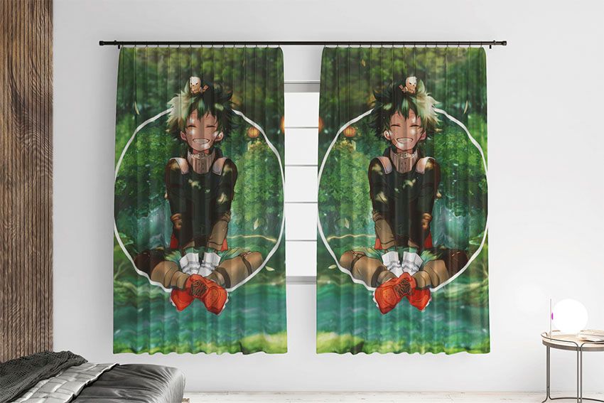 Ізуку Мідорія у лісі Моя академія героїв Izuku Midoriya in forest My Hero Academia