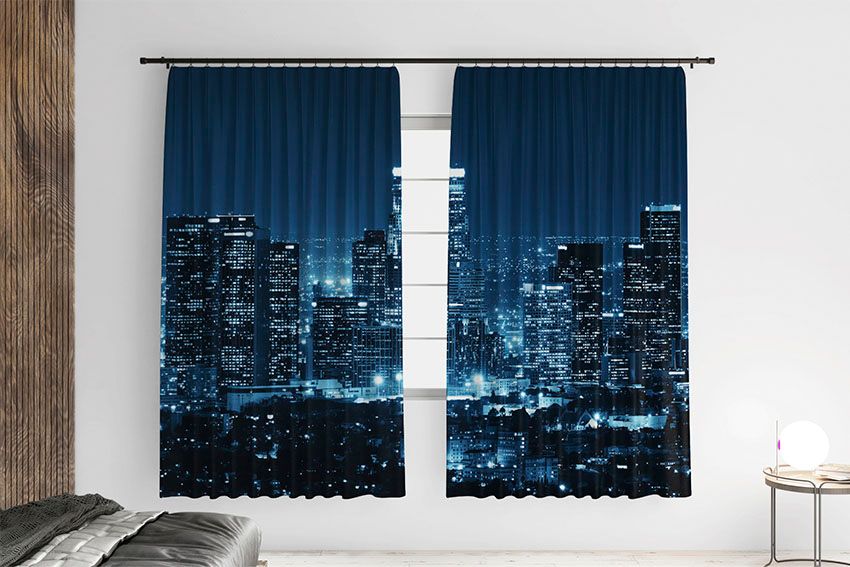 Хмарочоси Ніч Лос Анджелес Skyscrapers Night Los Angeles