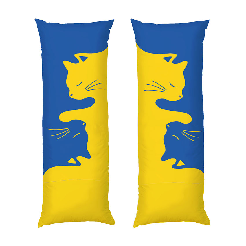Котики сине-желтые