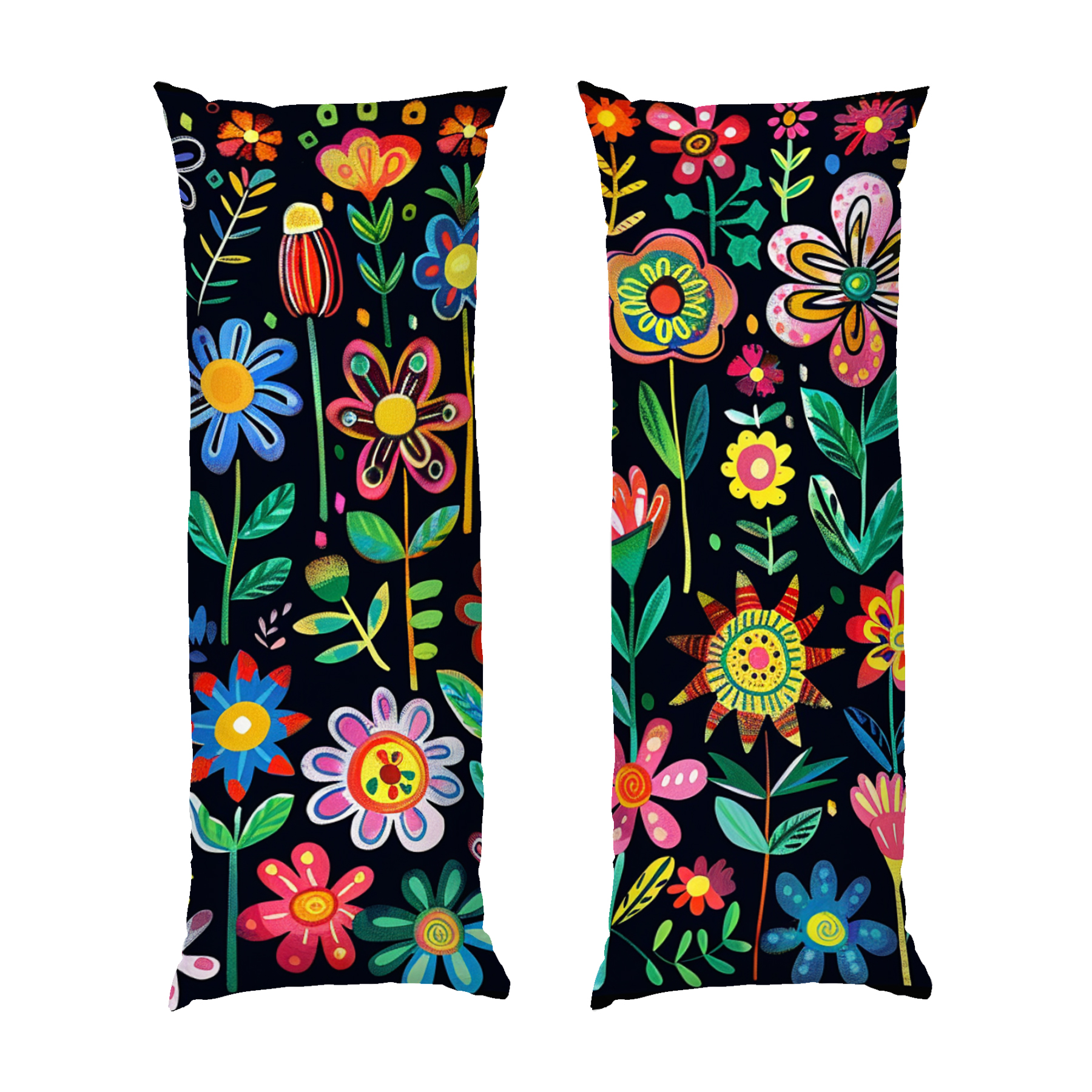 Квіти на чорному фоні Flowers on a black background