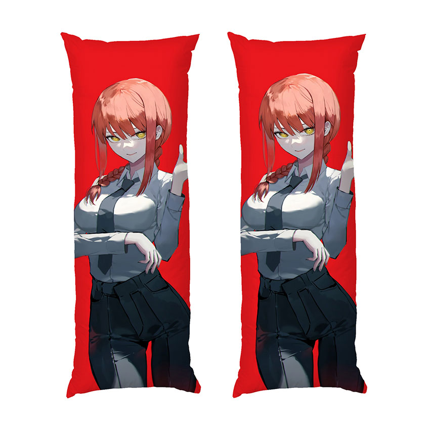 Макіма на червоному фоні Людина бензопила Makima on the red background Chainsaw man