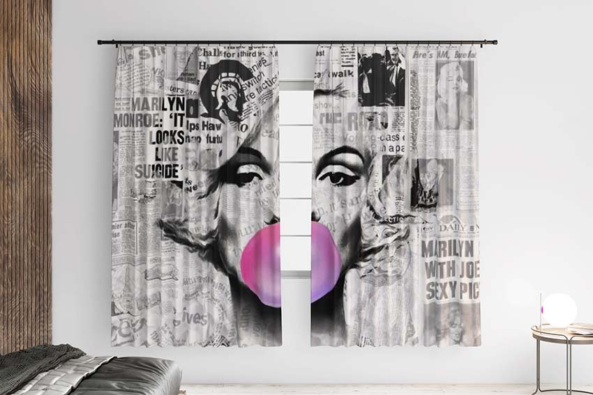 Мерилін Монро з гумкою Marilyn Monroe with a rubber band