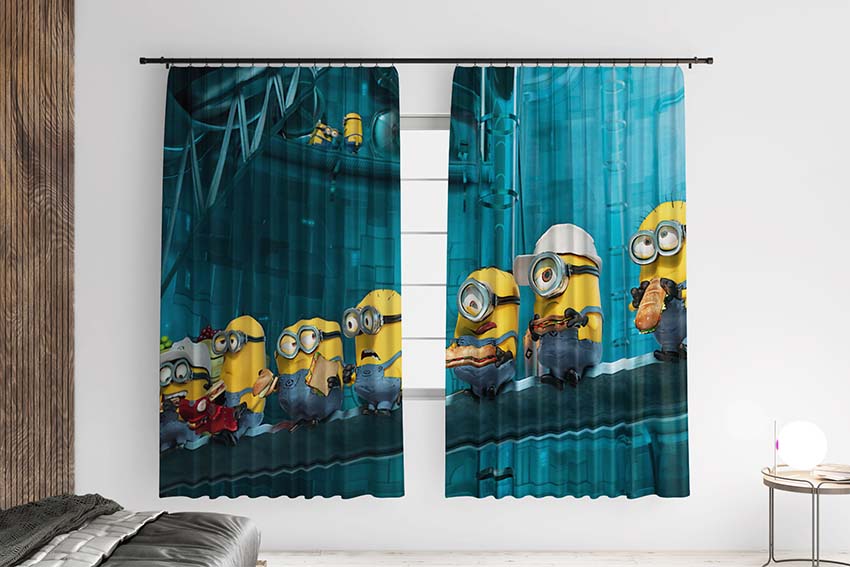 Міньйони сидять Minions are sitting