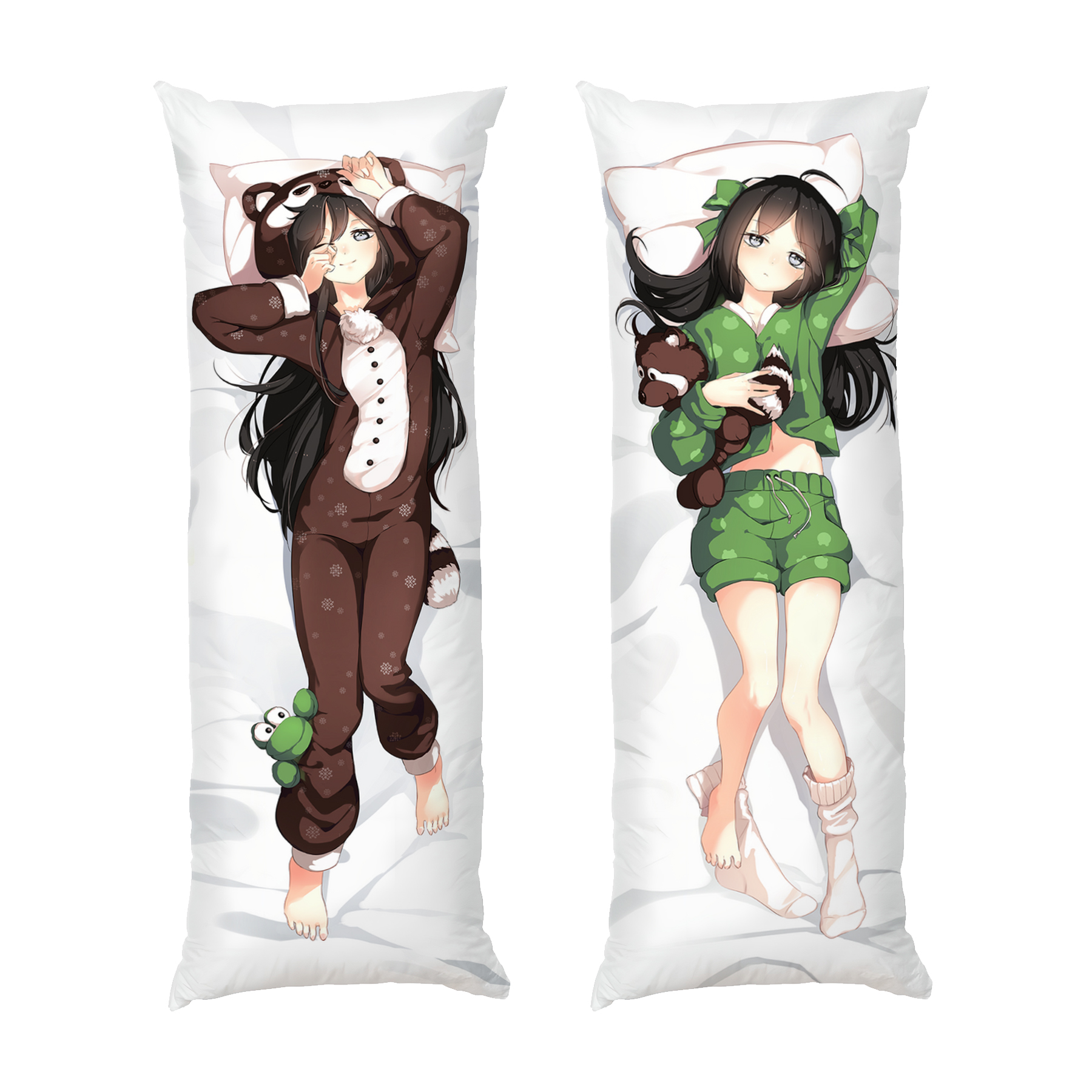 Мила Аніме Дівчина з ведмедиком Арт Cute Anime Girl with bear Art