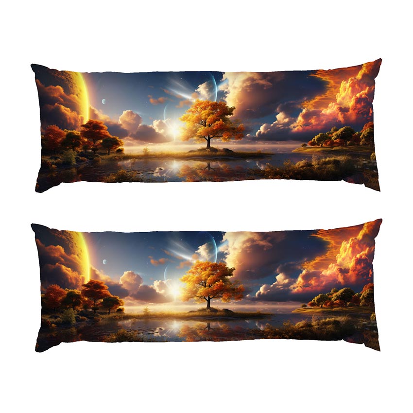 Пейзаж с желтым деревом Yellow tree