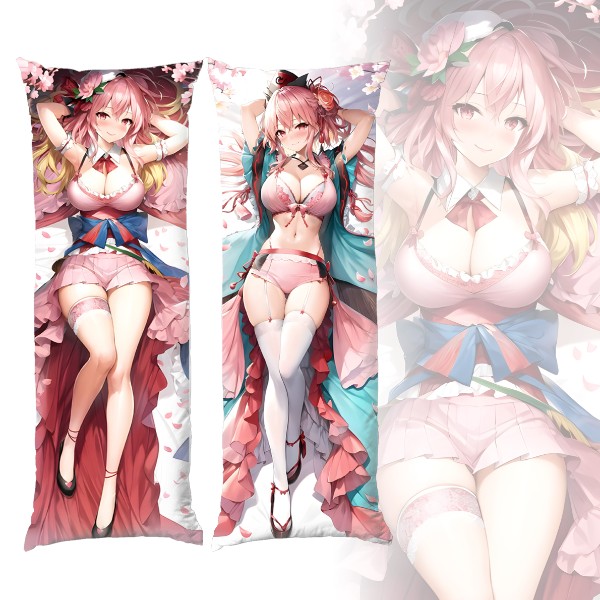 Подушка обнимашка дакимакура Touhou Project Yuyuko Saigyouji