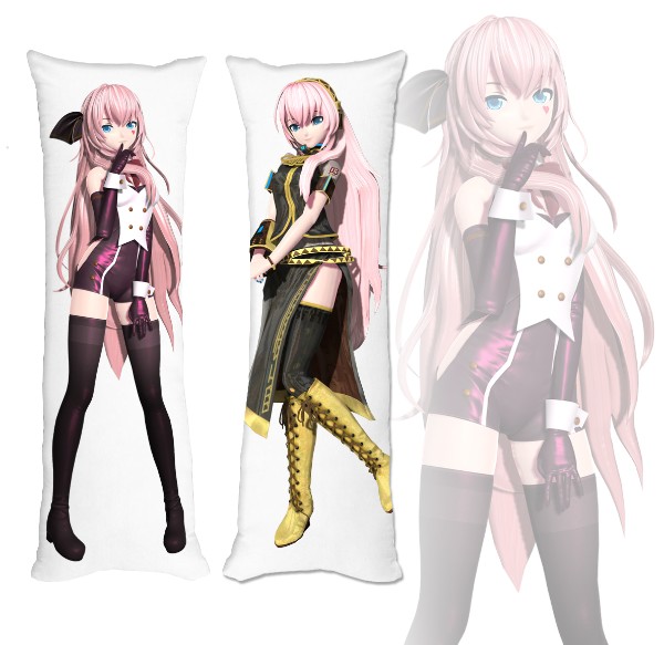 Подушка обнимашка дакимакура Vocaloid Megurine Luka Black