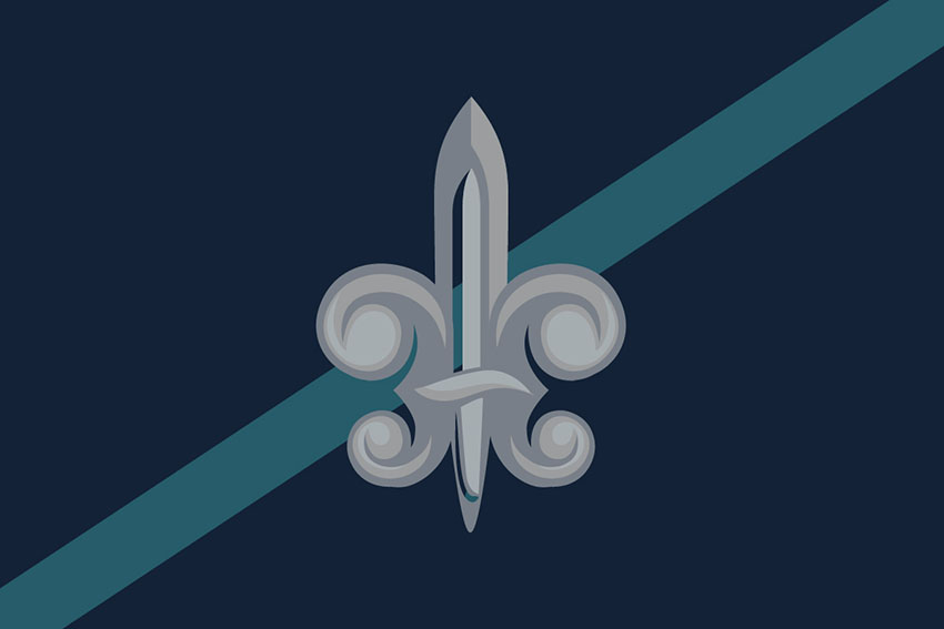 Прапор 140 окремого розвідувального батальйону (140 ОРБ) ВМС ЗСУ (лого 2) офіційний