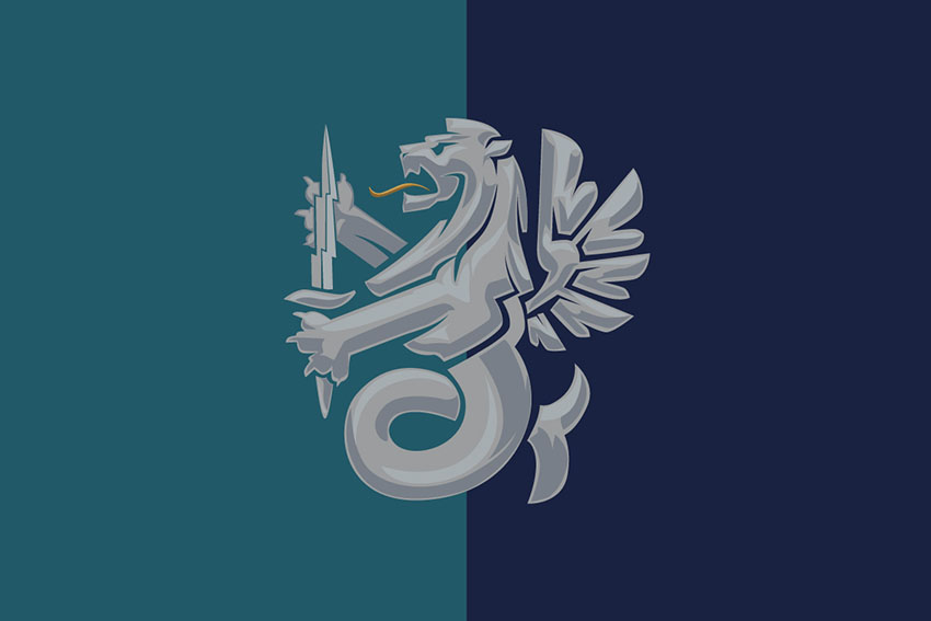 Прапор 37 окремої бригади морської піхоти (37 ОБрМП) ВМС України (лого 2) офіційний