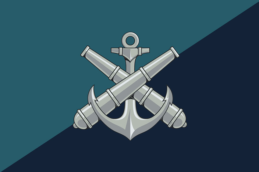 Прапор 406 окремої артилерійської бригади (406 ОАБр) імені Олексія Алмазова (лого 2) офіційний