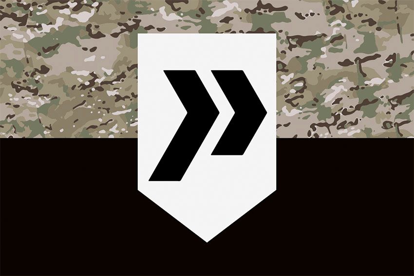 Прапор 413 окремого батальйону безпілотних систем «Рейд» (413 ОБ БпС) ЗСУ камуфляж чорний