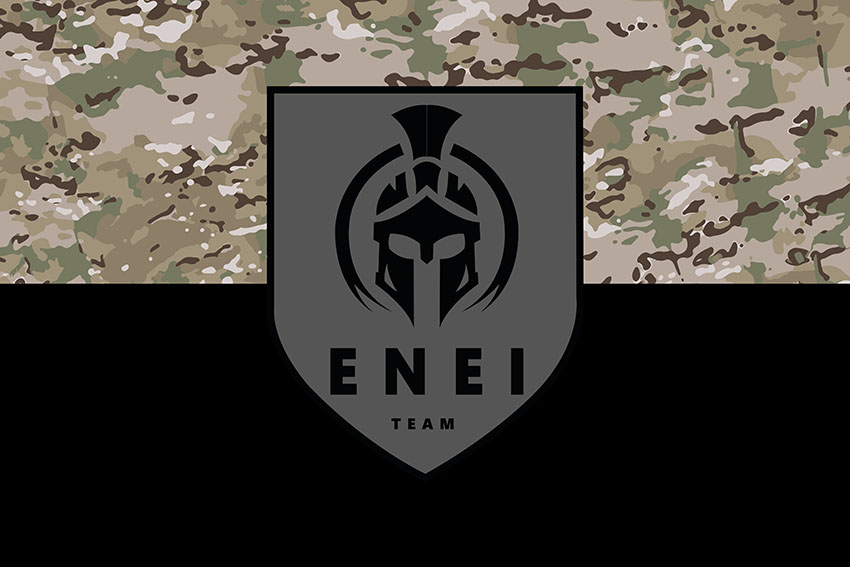 Прапор роти БПЛА підрозділу спеціальних операцій «Еней» ЗСУ камуфляж чорний