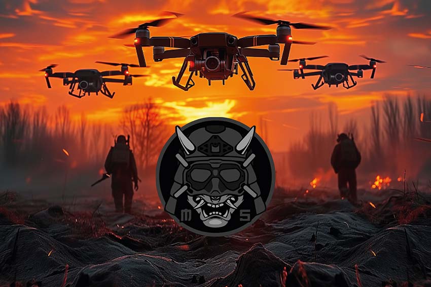 Прапор роти ударних БПЛА 109 ОБрТрО ЗСУ дрони