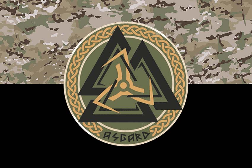 Прапор роти ударних БПЛА 28 ОМБр ЗСУ камуфляж чорний