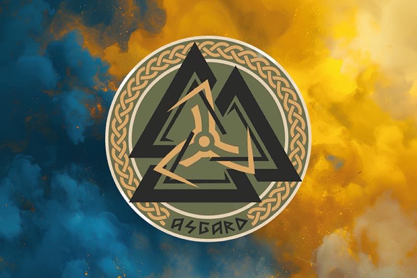 Прапор роти ударних БПЛА 28 ОМБр ЗСУ синьо жовтий світанок