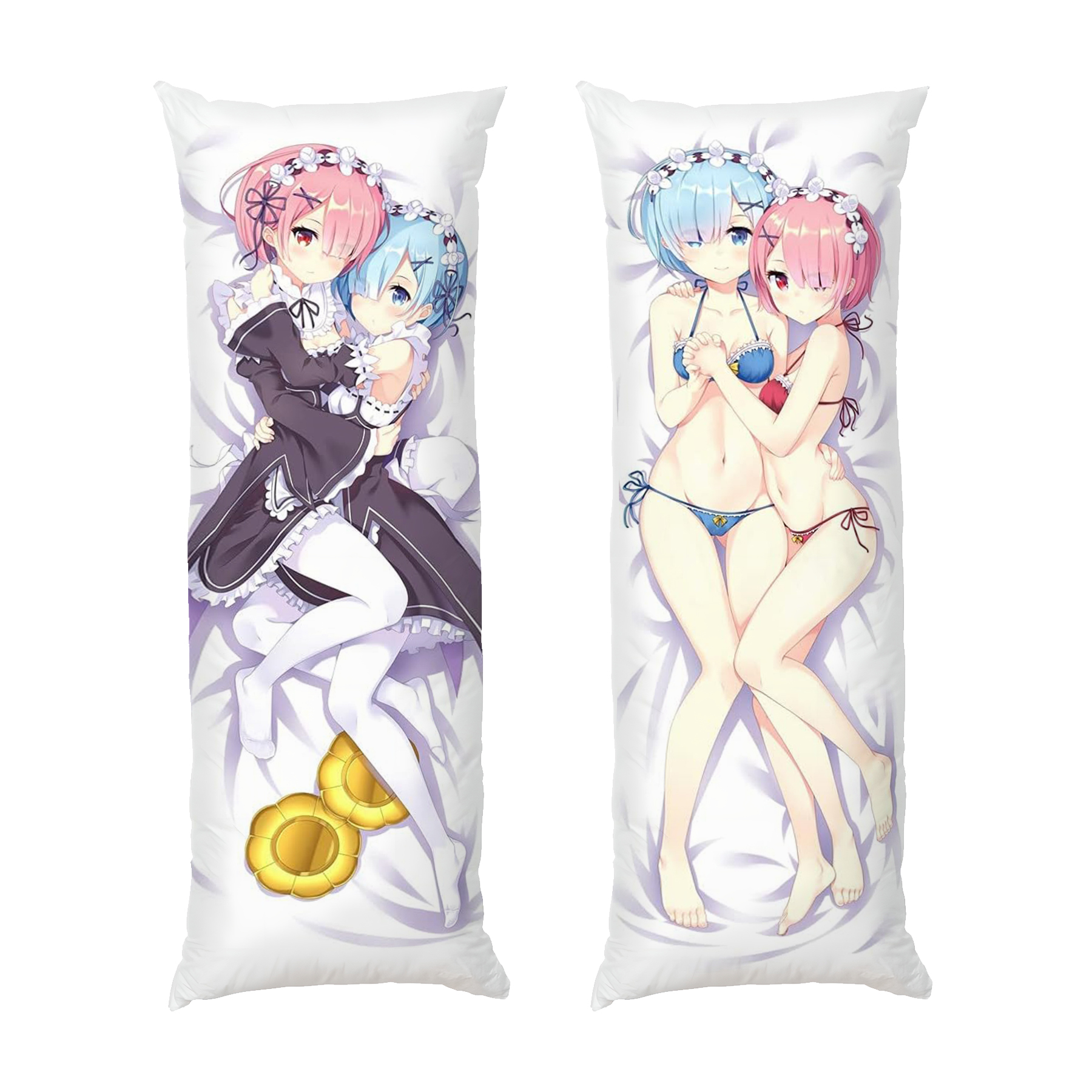 Рам и Рэм вместе Дакимакура РеЗеро Ram and Rem together Dakimakura ReZero