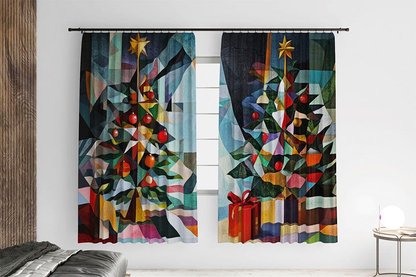 Різдвяна ялинка Абстракція Christmas tree Abstract