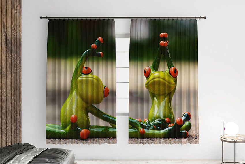 Смішні жаби Йога Funny frogs Yoga