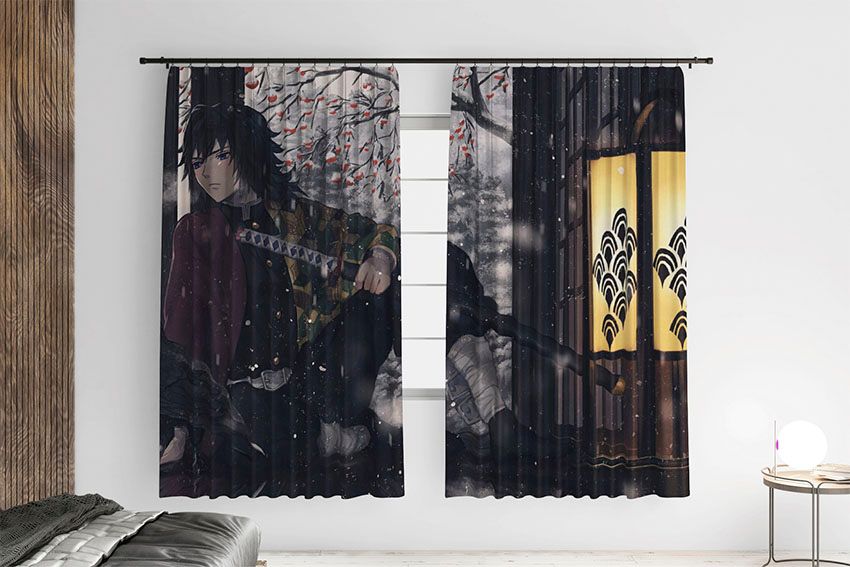 Томіока Гію та ворон Клинок який знищує демонів Tomioka Giyu and crow Demon Slayer