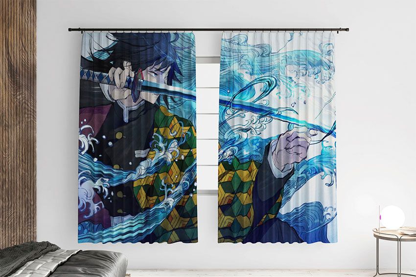 Томіока Гію з мечем Клинок який знищує демонів Tomioka Giyu with a sword Demon Slayer