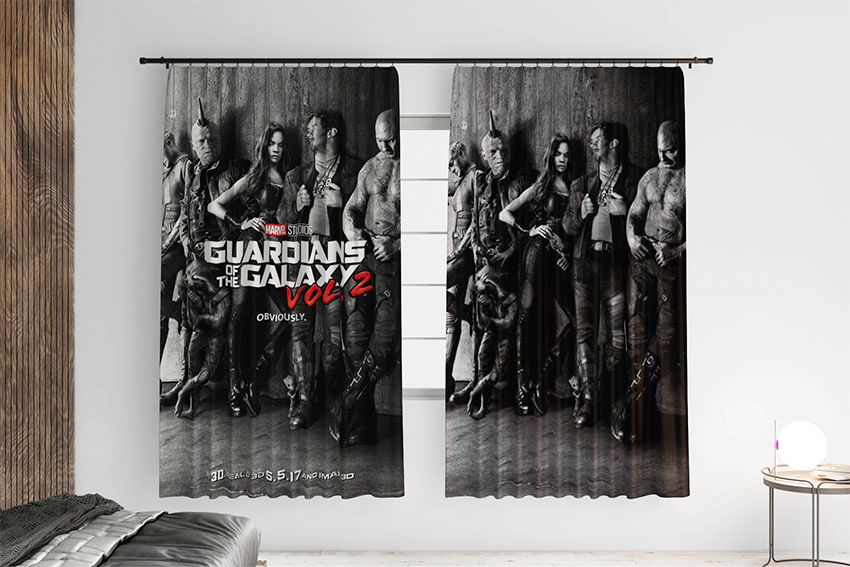 Вартові галактики на сірому фоні Guardians of the Galaxy on the gray background