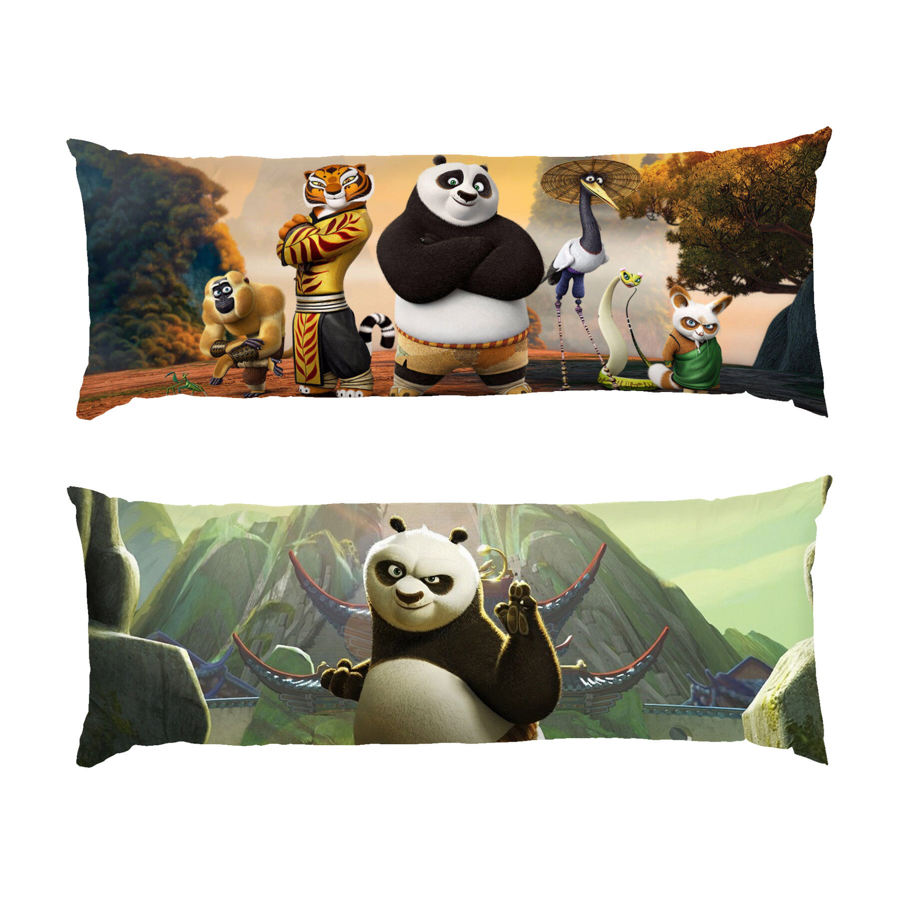 Великолепная пятерка Кунг Фу Панда Дакимакура Amazing five Kung Fu Panda Dakimakura