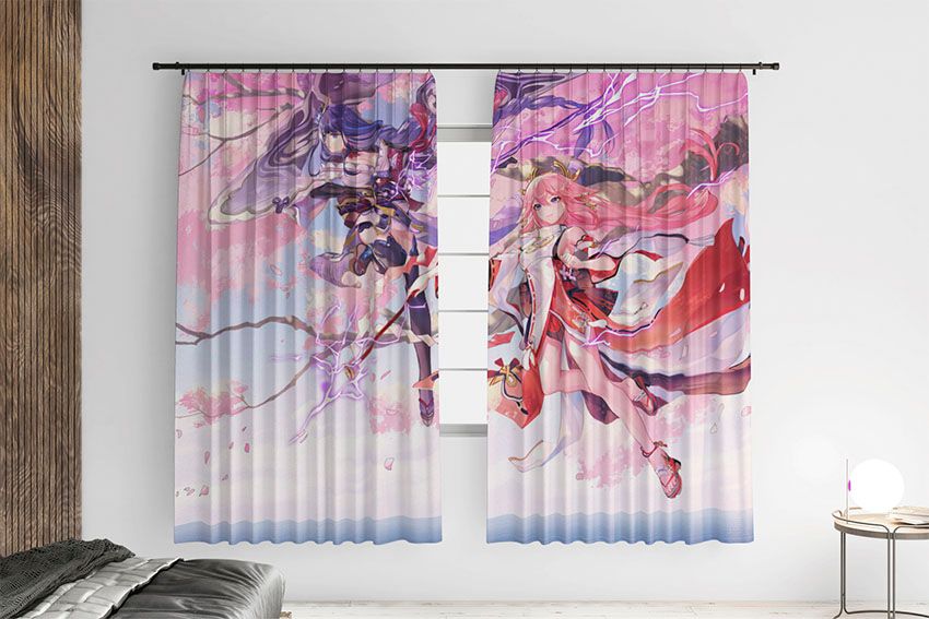 Яє Міко та Райден Гра Геншин Імпакт Yae Miko and Raiden Game Genshin Impact