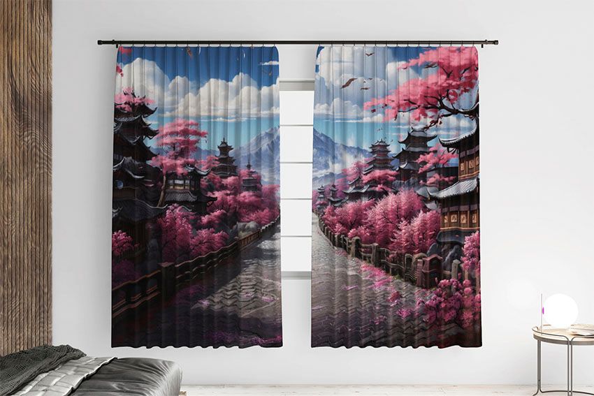 Японський парк з сакурою Japanese park with sakura