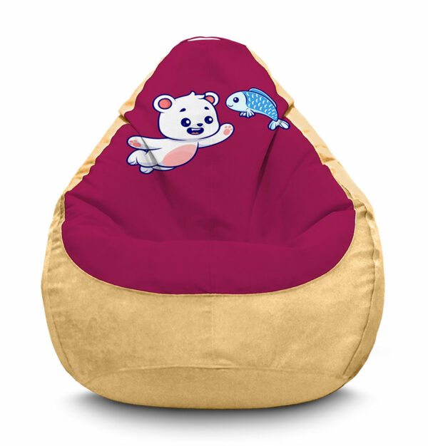 krislo mishok bilyi vedmedyk z ryboiu flock bezhevyi jpg krislo mishok bilyi vedmedyk z ryboiu flock bezhevyi jpg