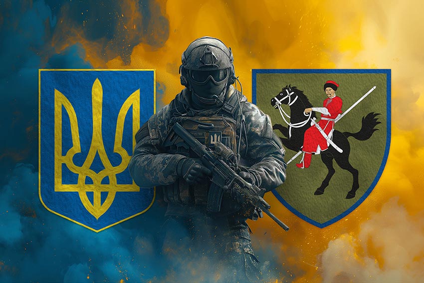 prapor 110 ombr imeni marka bezruchka zsu voin z herbom ukrainy ta pidrozdilu jpg