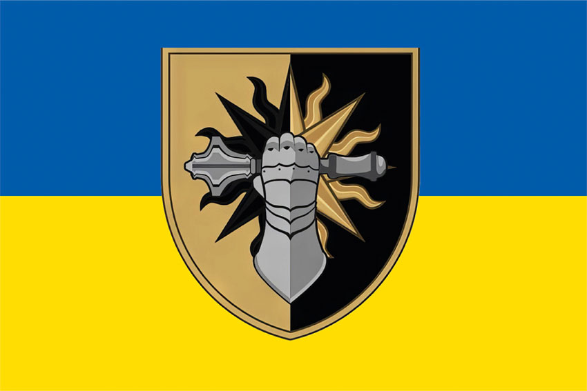 prapor 22 ombr tankovoho batalionu zsu syno zhovtyi jpg