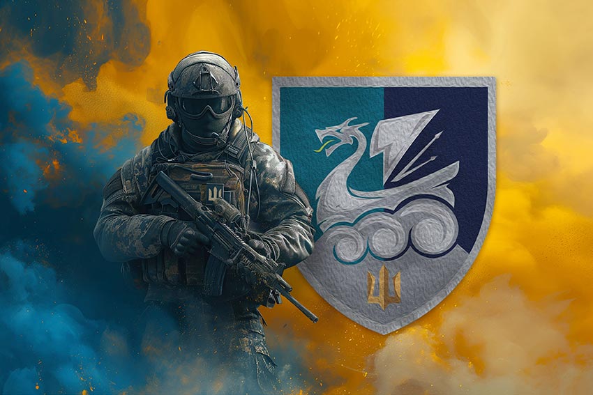 prapor 36 obrmp imeni mykhaila bilynskoho vms zsu loho 4 voin z herbom pidrozdilu jpg