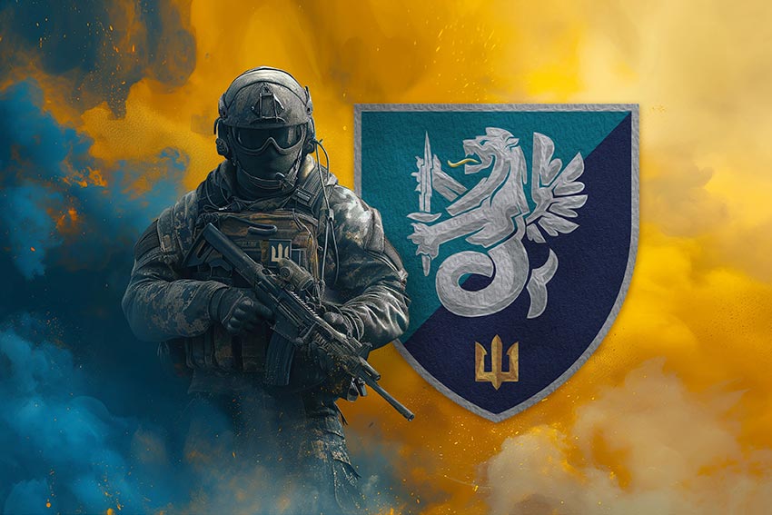 prapor 37 obrmp vms ukrainy loho 2 voin z herbom pidrozdilu jpg