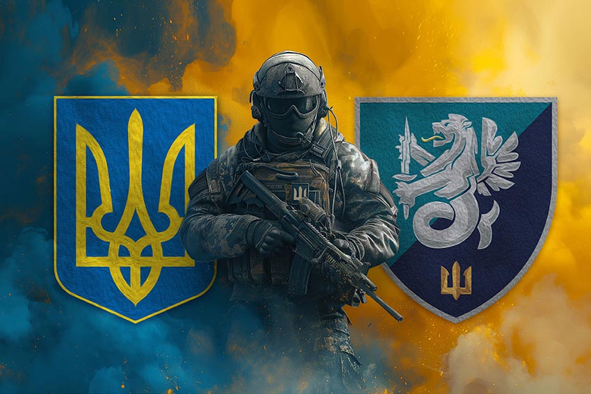 prapor 37 obrmp vms ukrainy loho 2 voin z herbom ukrainy ta pidrozdilu jpg