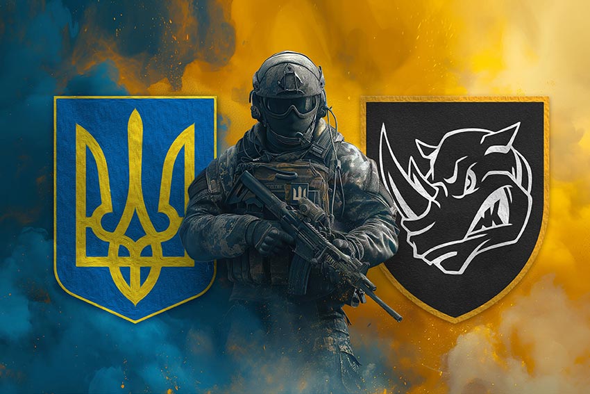 prapor 4 okremoi tankovoi bryhady 4 otbr imeni ivana vyhovskoho zsu voin z herbom ukrainy ta pidrozdilu jpg