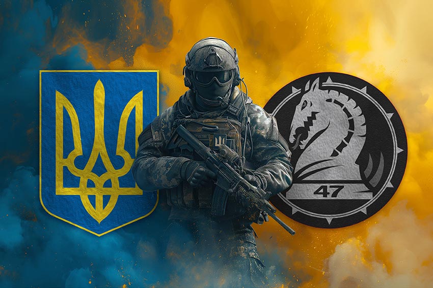 prapor 47 ombr magura zsu voin z herbom ukrainy ta pidrozdilu jpg