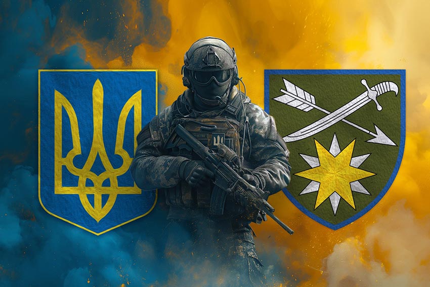 prapor 66 ombr zsu voin z herbom ukrainy ta pidrozdilu jpg