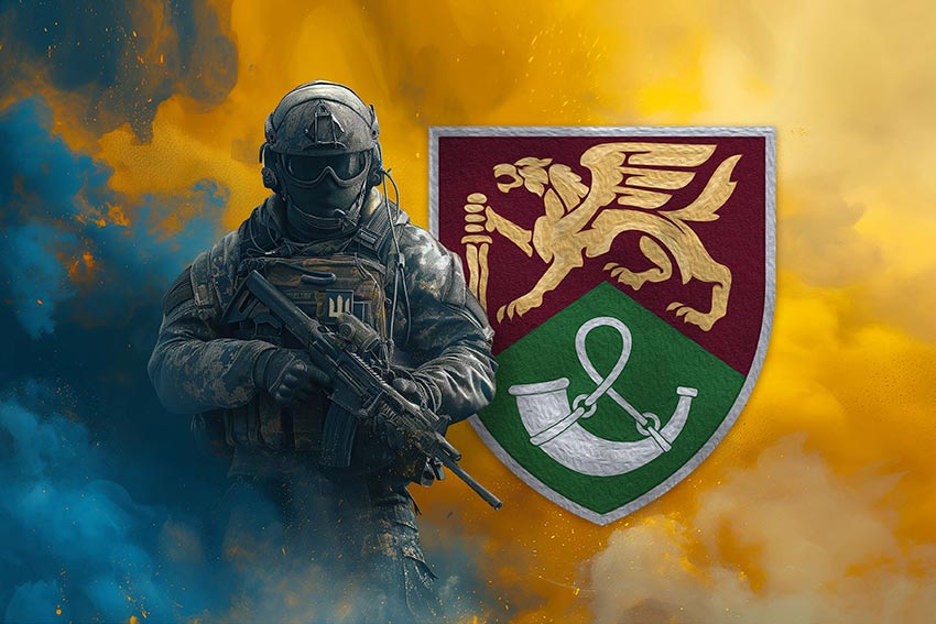 prapor 71 oyebr dshv zsu new voin z herbom pidrozdilu jpg