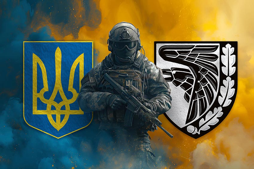 prapor 93 ombr kholodnyi iar zsu voin z herbom ukrainy ta pidrozdilu jpg